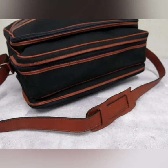 Yves Saint Laurent Black & Brown Travel Duffle Bag - Picture 4 of 11